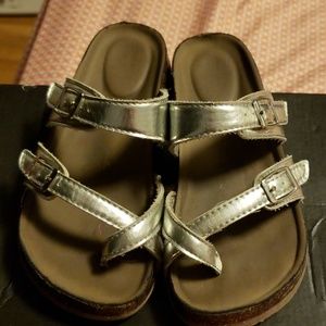 Silver sandals